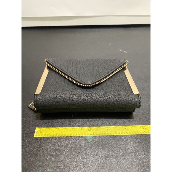 Urban Expressions Zipper Trim Zipper Change Pocket Tri Fold Women's Wallet - Picture 1 of 8